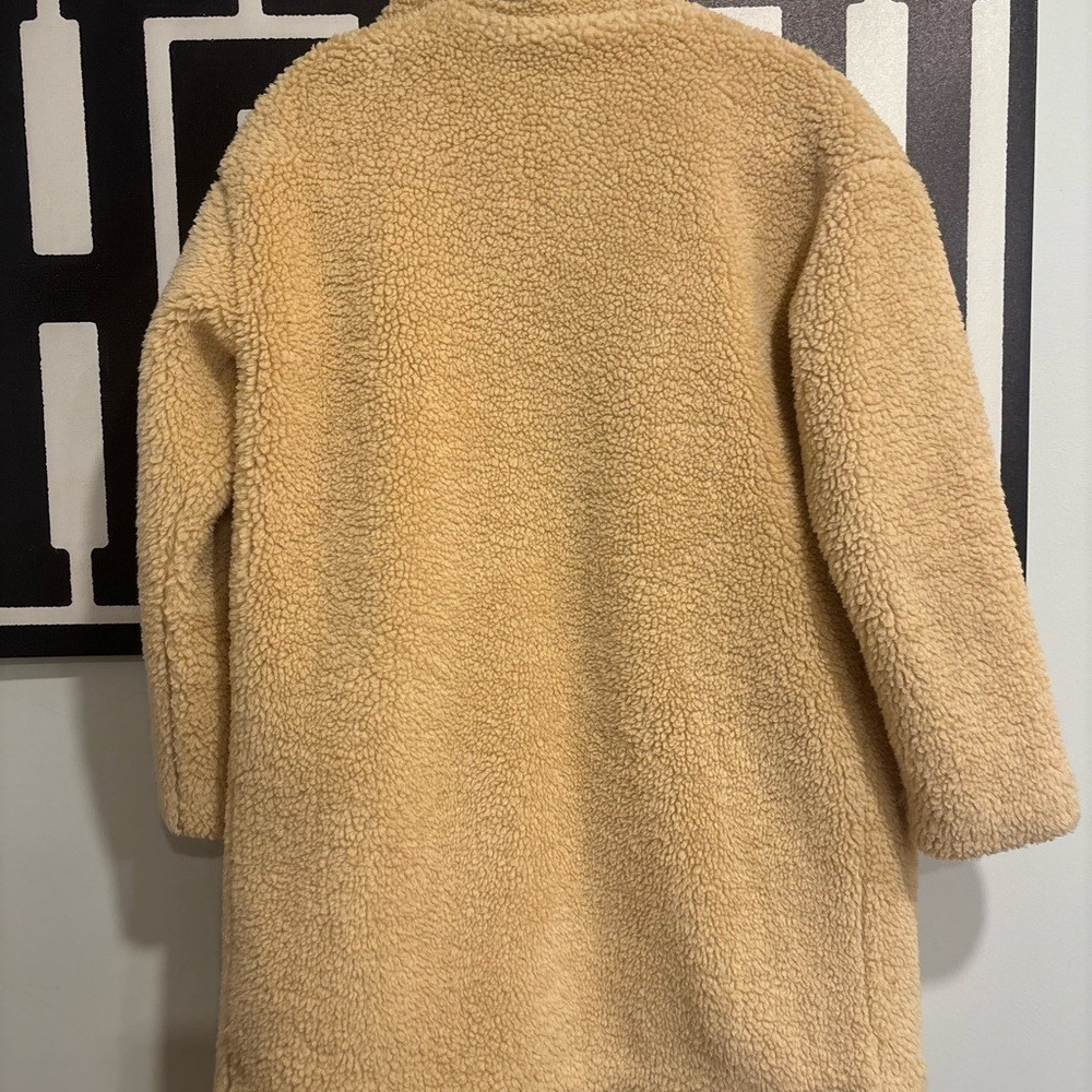 Plush Teddy Fleece Jacket Size S - Picture 3 of 4